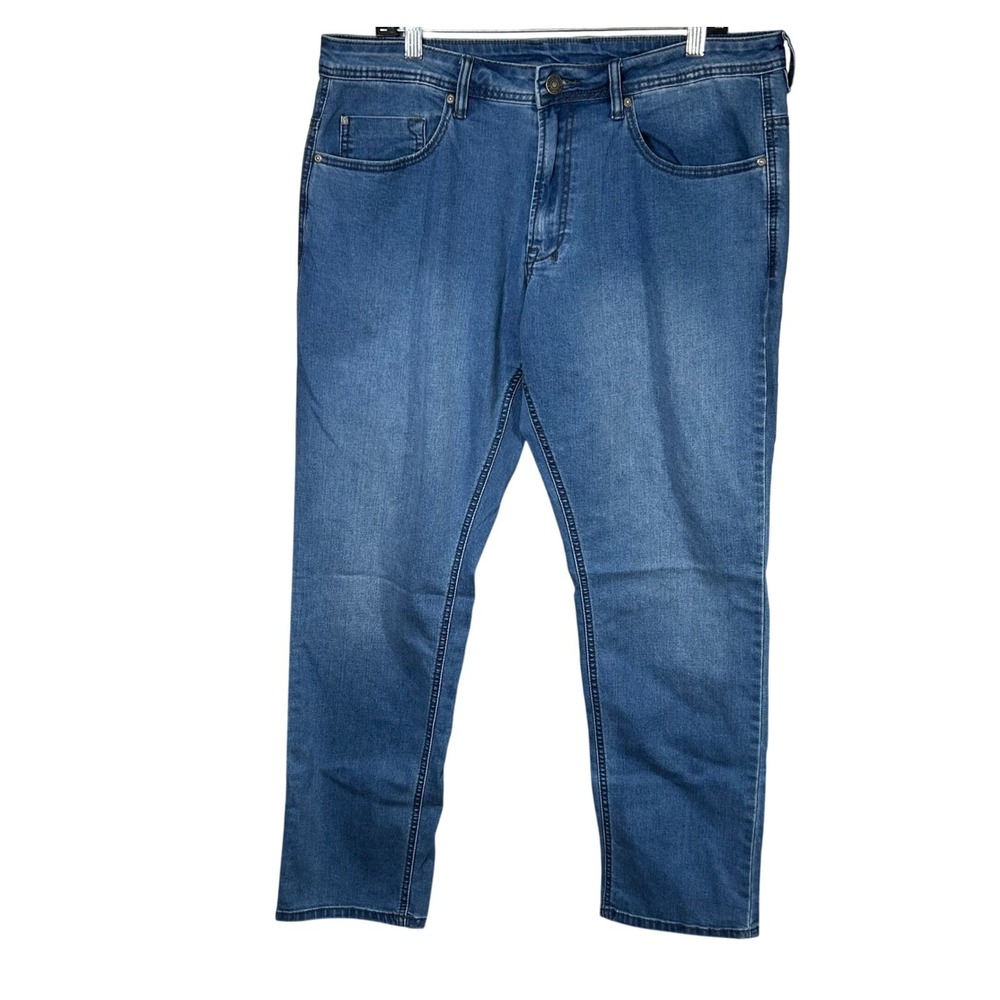 Buffalo David Bitton Axel Mens Slim Stretch Jeans Blue Denim 36x32‎